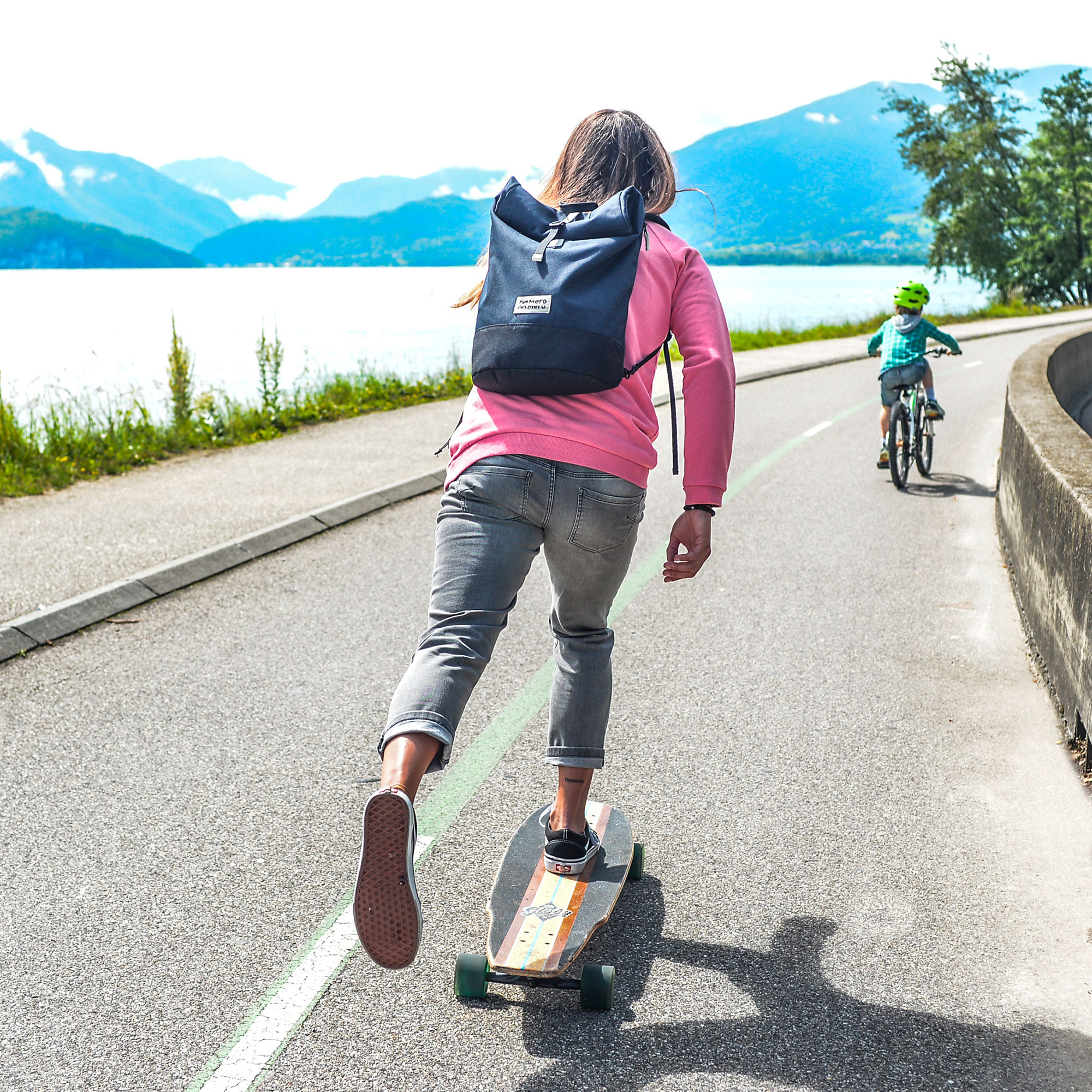 Mini-Squamish : sac à dos Roll top et sacoche vélo - MeroMero