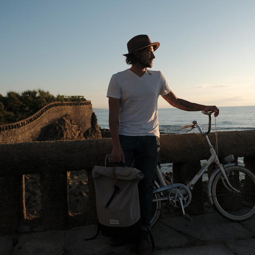 Biarritz Velo Homme chapeau Coucher de soleil