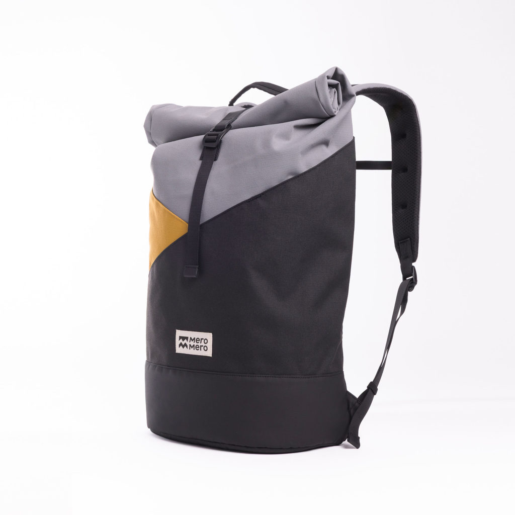 バッグ merukeru SQUAMISH POCKET: Roll-top Backpack with side pocket